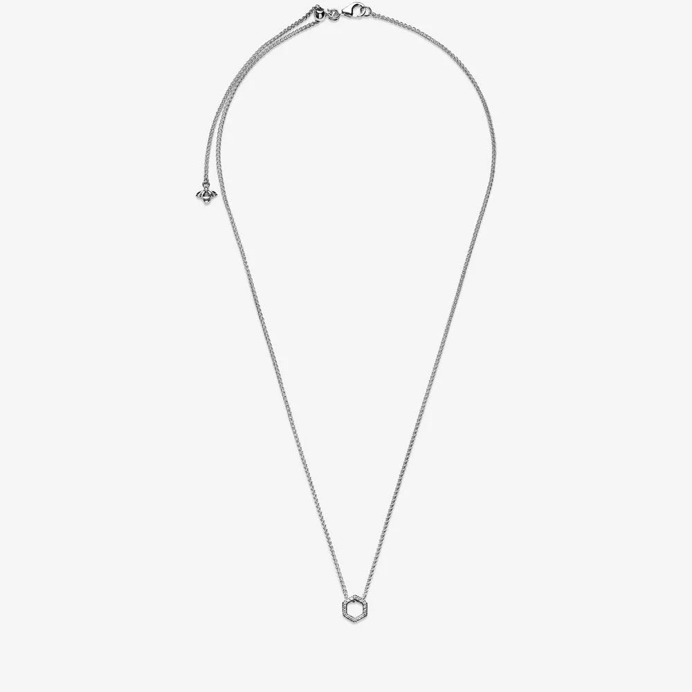 Collana nido d'ape scintillante - 398787C01 - Simmi Gioiellerie -Collane