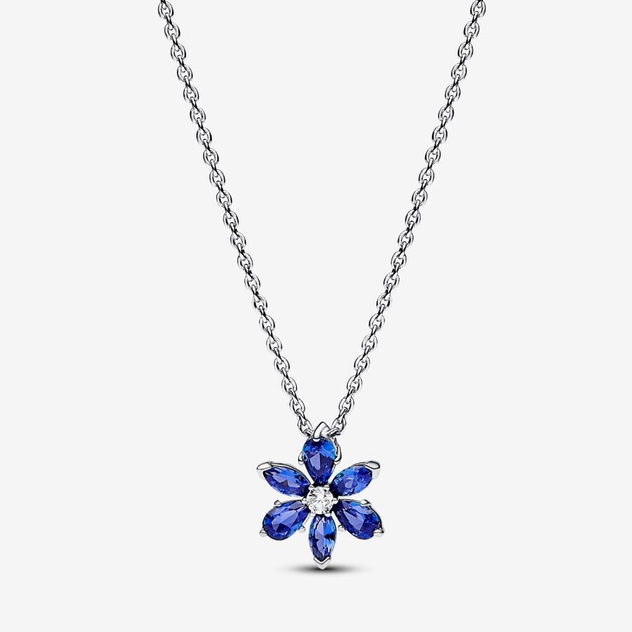 Collana Pendente Herbarium Fiore Blu - 392387C02-45 - Simmi Gioiellerie -Collane