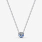 Collana Pendente Viola del Pensiero Blu Luminosa - 390770C01 - Simmi Gioiellerie -Collane