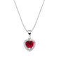 Collana Rodio Cuore dell'Oceano Rubino - CLTICBR - Simmi Gioiellerie -Collane
