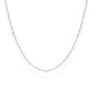 Collana Rodio e Cristalli Rosa 70cm - CLBR70 - Simmi Gioiellerie -Collane