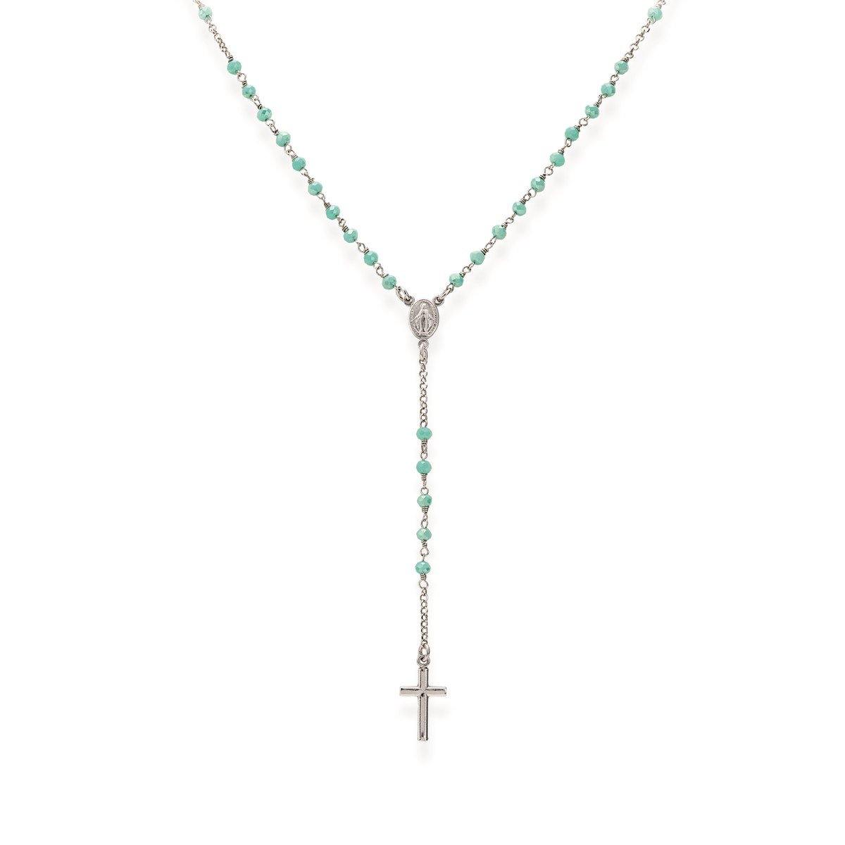 Collana Rosario Cristalli Tiffany - CROBT4 - Simmi gioiellerie -Collane