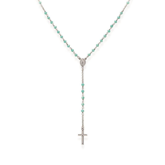 Collana Rosario Cristalli Tiffany - CROBT4 - Simmi gioiellerie -Collane