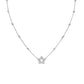 Collana Stella Godronato Rodio - CLGOSTB3 - Simmi Gioiellerie -Collane