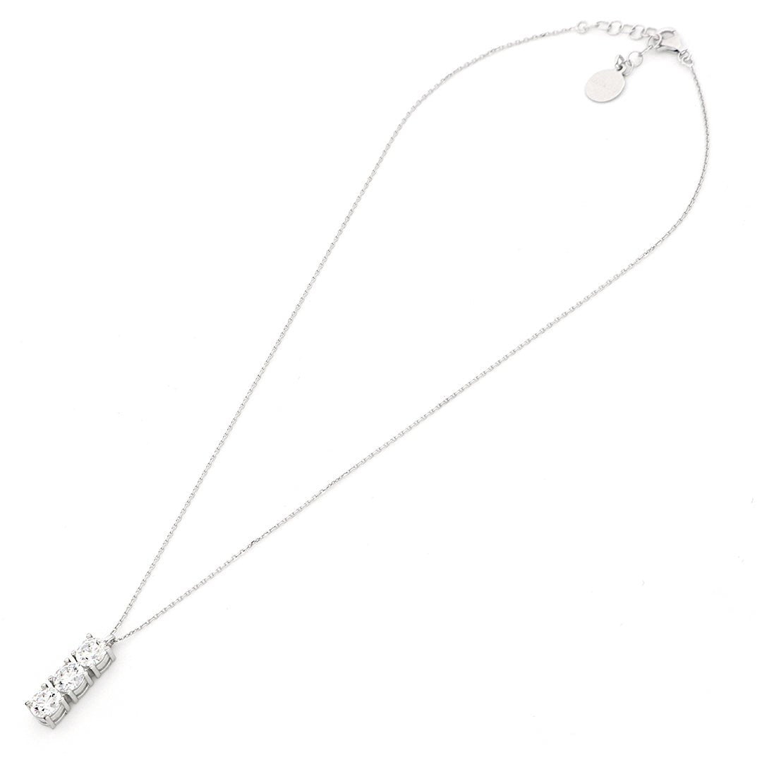 Collana Trilogy in argento bianco - Simmi Gioiellerie -Collane