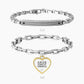 Coppia di bracciali con catena e frase amor vincit omnia - 732131 - Simmi Gioiellerie -Bracciali