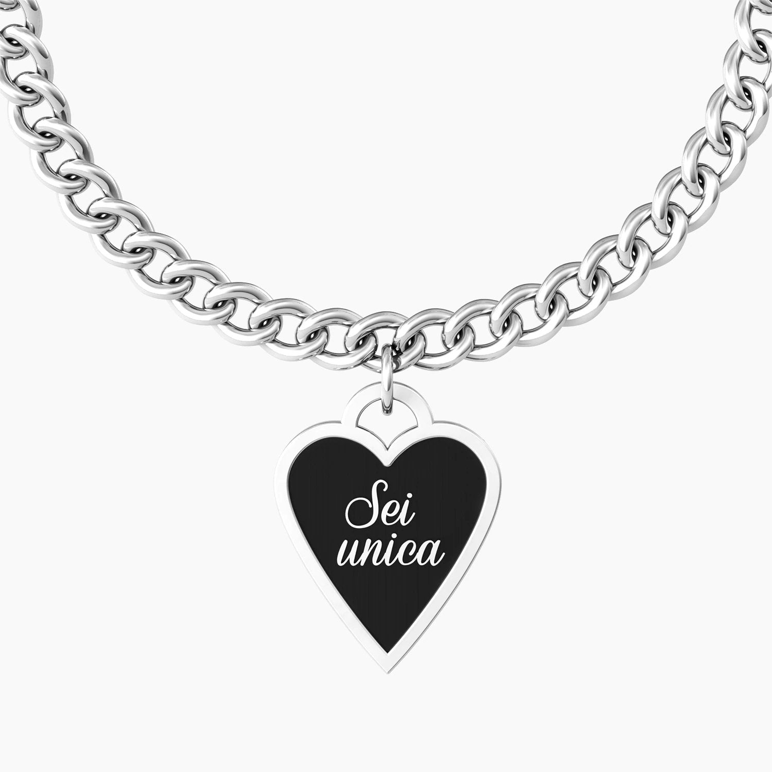 CUORE | AMICA SEI UNICA Sei un'amica vera e sincera, pazza quanto basta per essermi sempre accanto! Come te nessuna al mondo, sei unica! - 731937 - Simmi Gioiellerie -Bracciali