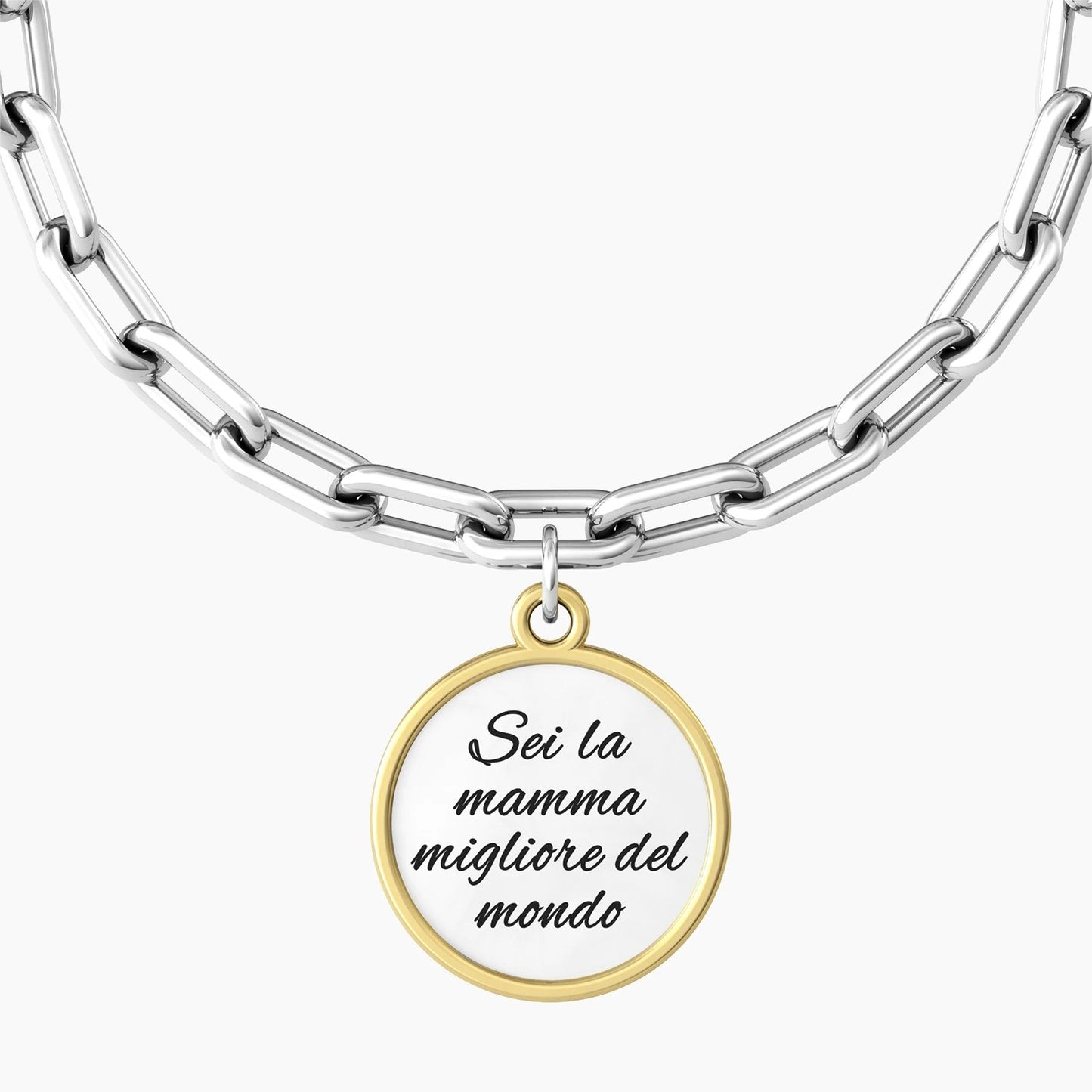 CUORE | MAMMA MIGLIORE DEL MONDO Mi aiuti, mi consigli, mi incoraggi, mi consoli, mi capisci, mi ami. Sei la mamma migliore del mondo. - 731926 - Simmi Gioiellerie -Bracciali