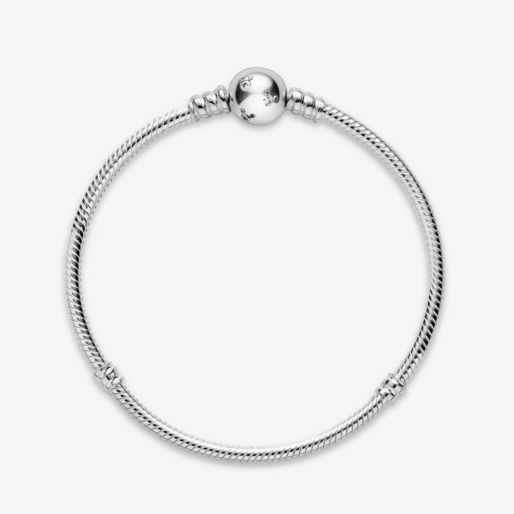 Disney, Bracciale Moments in maglia snake e Mickey Mouse scintillante - 590731CZ - Simmi Gioiellerie -Bracciali