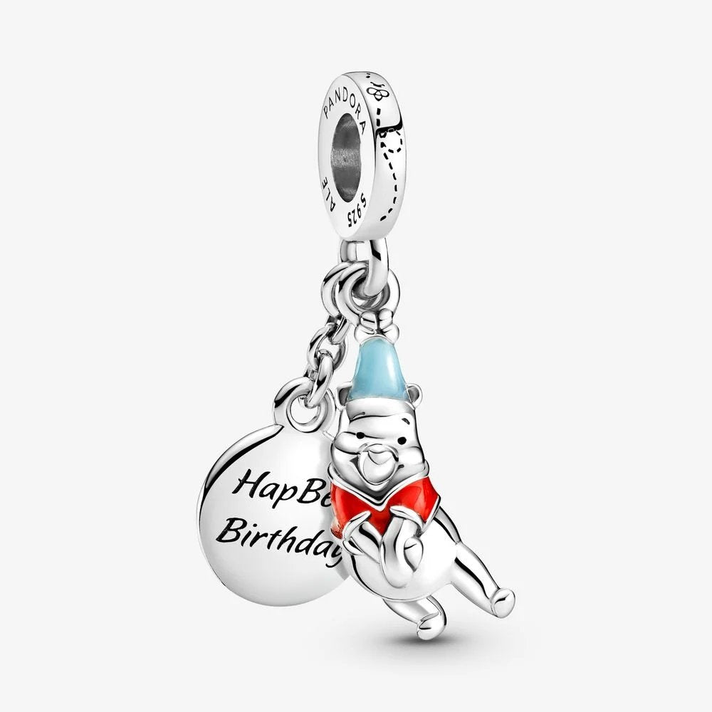 Disney, charm pendente Compleanno di Winnie the Pooh - 799385C01 - Simmi Gioiellerie -Charm