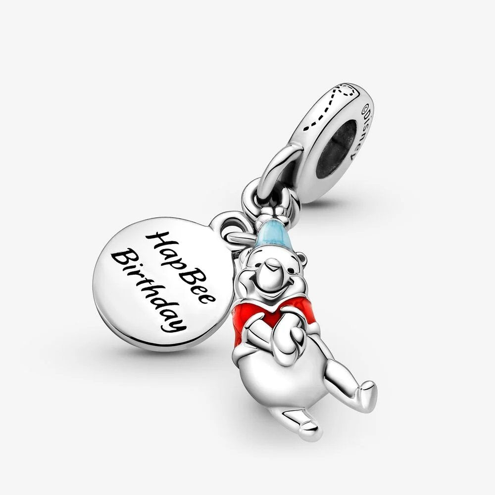 Disney, charm pendente Compleanno di Winnie the Pooh - 799385C01 - Simmi Gioiellerie -Charm