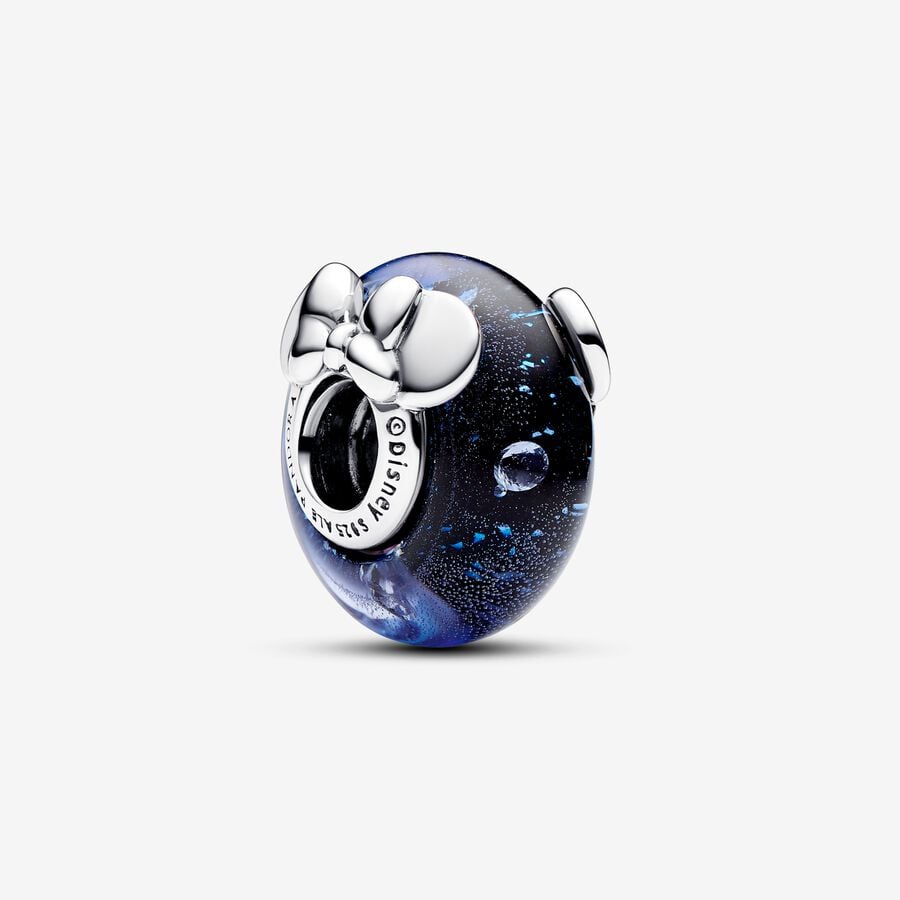 Disney, Mickey e Minnie, Vetro di Murano Blu - 792958C01 - Simmi Gioiellerie -Charm