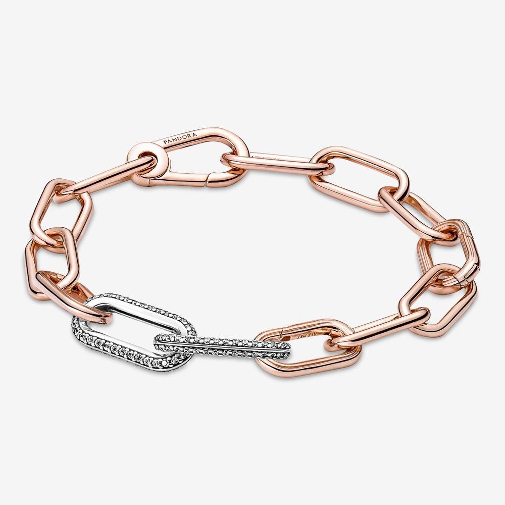 Doppio Link Pietre Luminose Pandora ME - 799660C02 - Simmi Gioiellerie -Charm