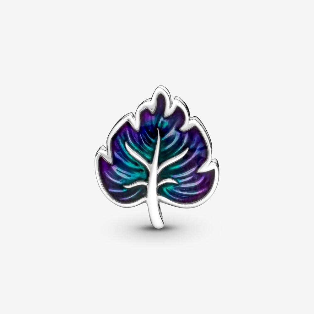 Foglia Verde e Viola - 799542C01 - Simmi Gioiellerie -Charm