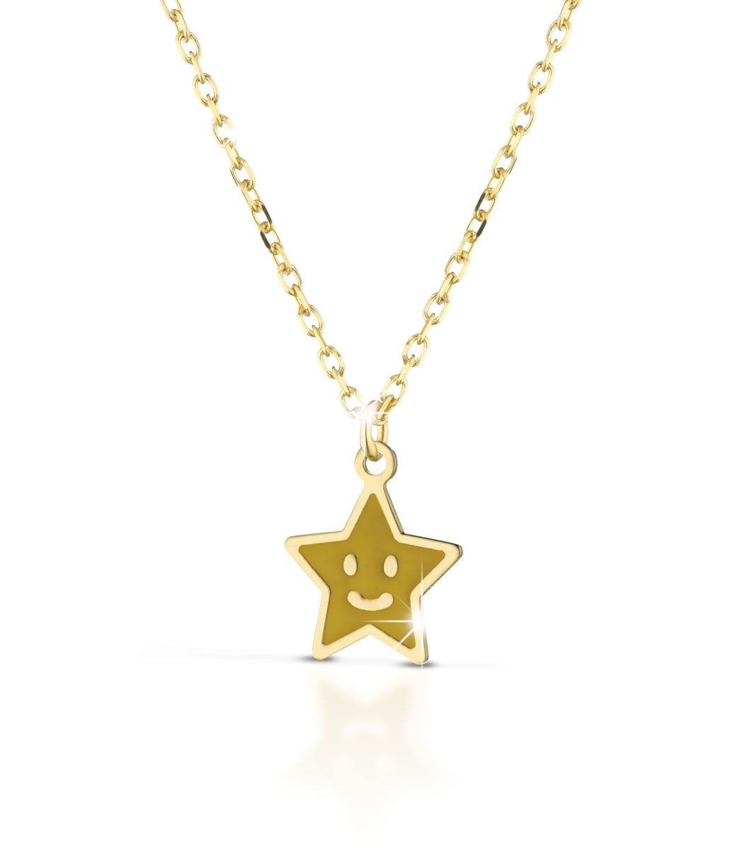 FORTUNA COLLANA ORO GIALLO STELLA - Simmi Gioiellerie -