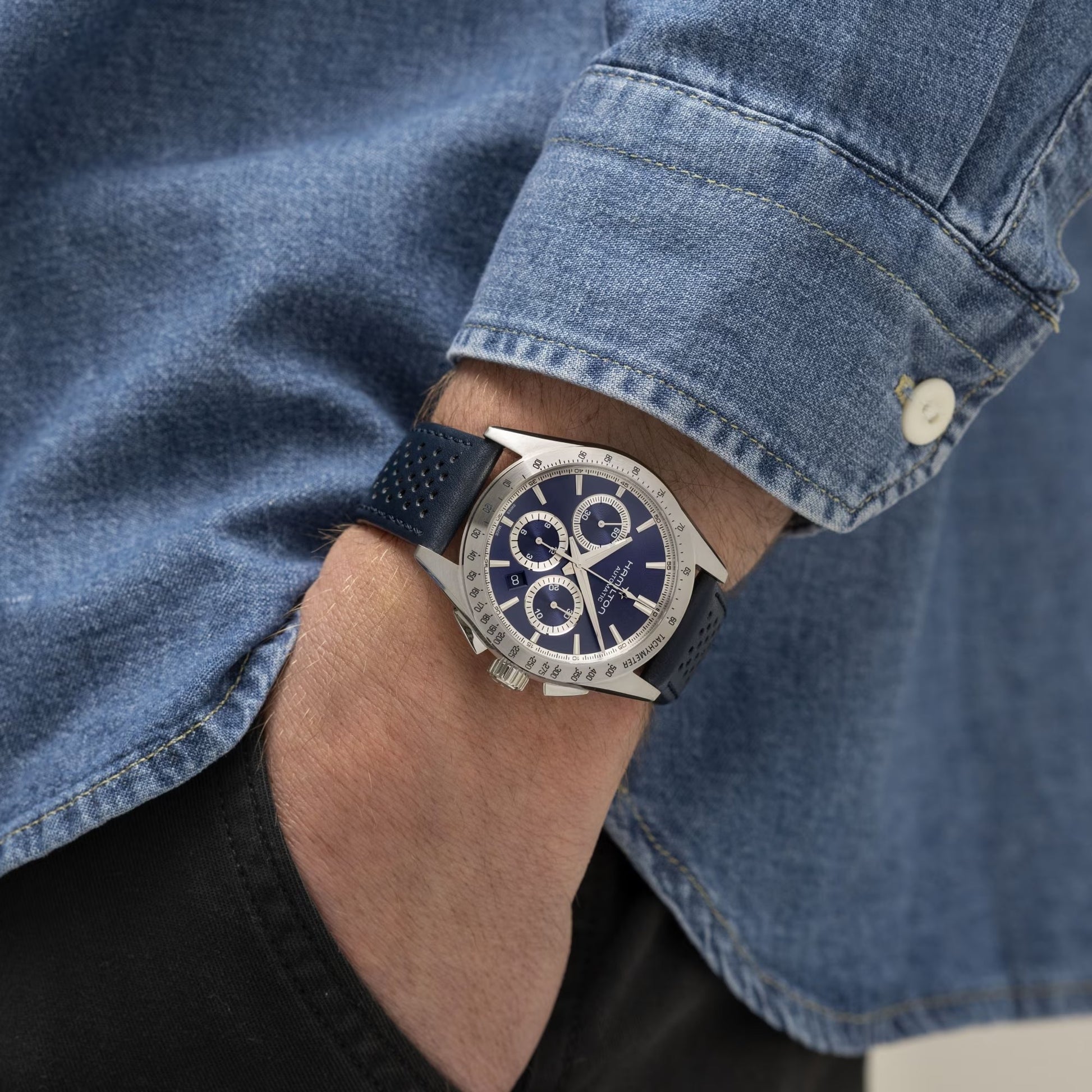 JAZZMASTER PERFORMER AUTO CHRONO Carica automatica | 42mm | H36616640 - Simmi Gioiellerie -Orologi