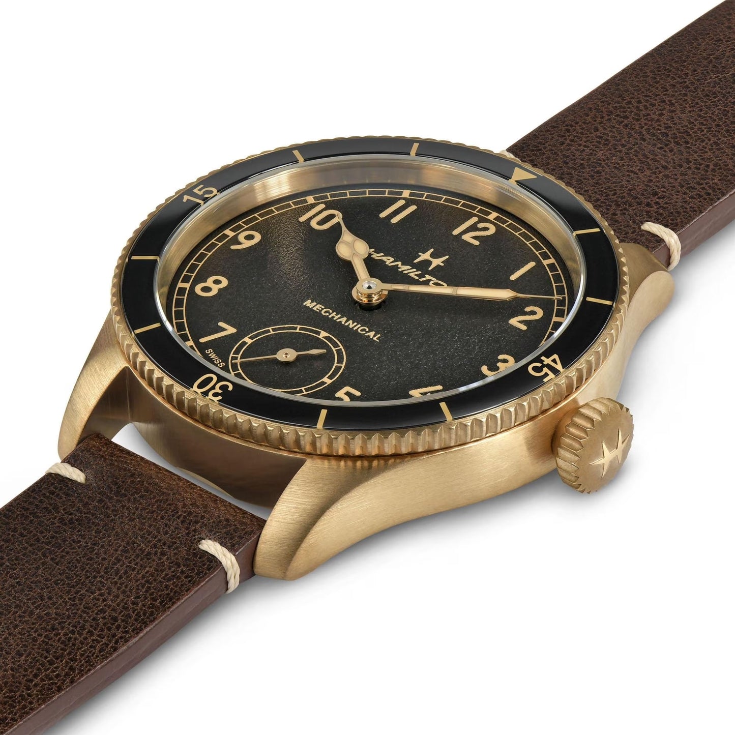 KHAKI AVIATION PILOT PIONEER BRONZE Meccanico | 43mm | H76709530 - Simmi Gioiellerie -Orologi