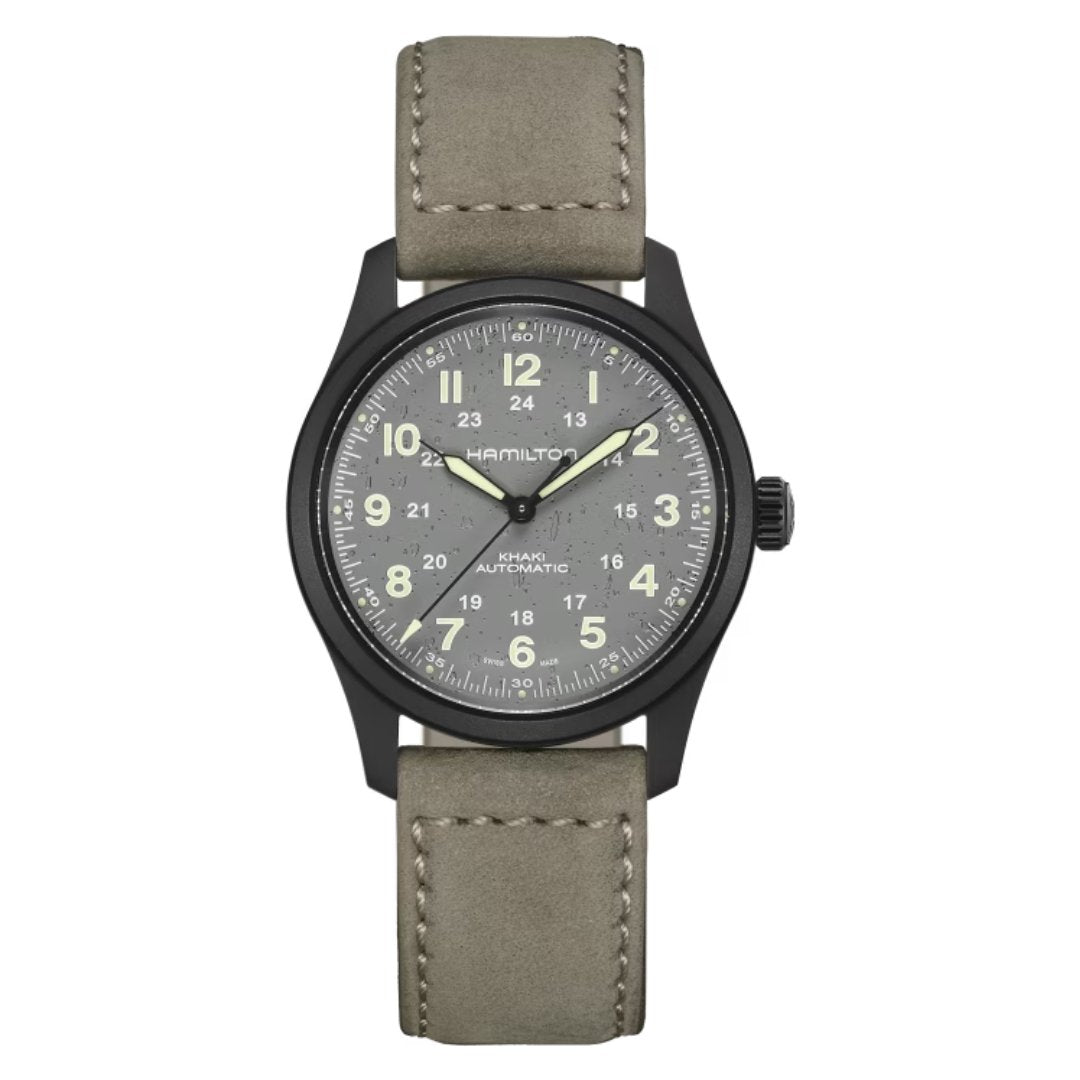 KHAKI FIELD TITANIUM AUTO - H70215880 - Simmi Gioiellerie -Orologi