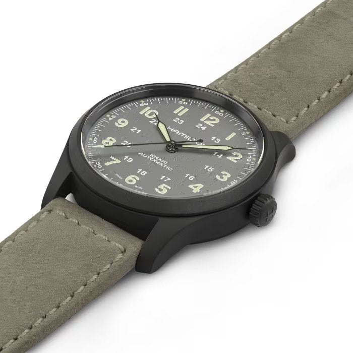 KHAKI FIELD TITANIUM AUTO - H70215880 - Simmi Gioiellerie -Orologi