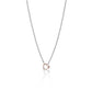 LOCK YOUR LOVE COLLANA ARGENTO E ORO ROSA - Simmi Gioiellerie -