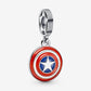 Marvel, Avengers, Pendente Scudo di Captain America - 790780C01 - Simmi Gioiellerie -Charm