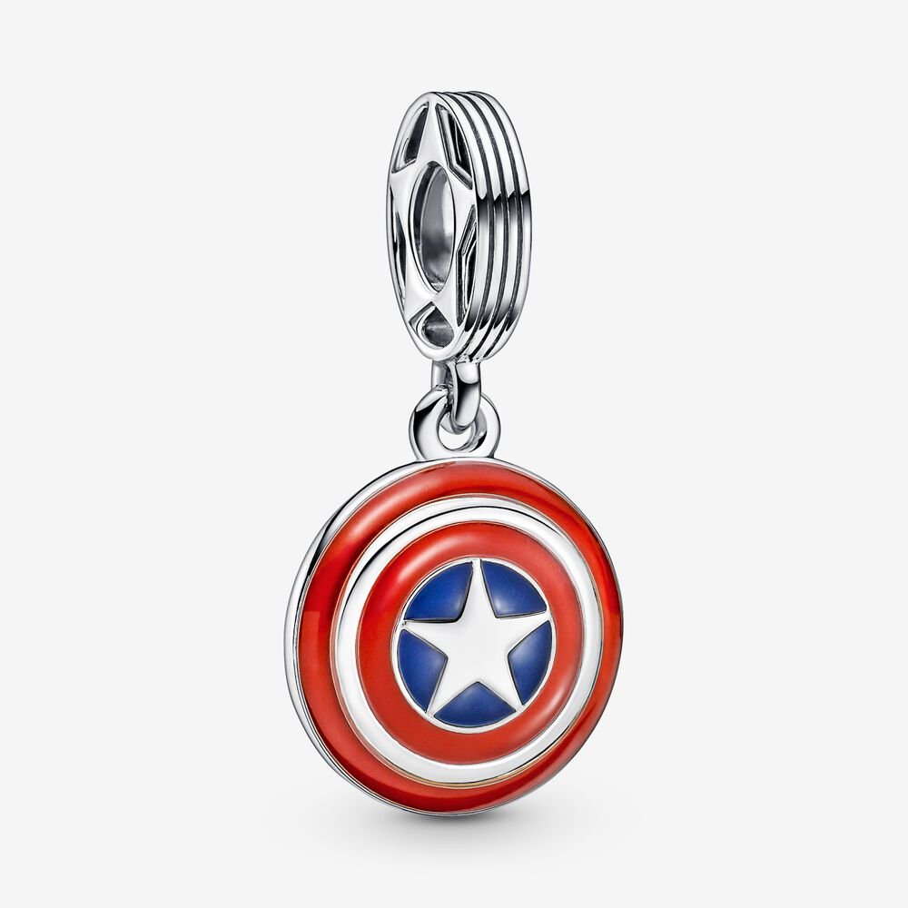 Marvel, Avengers, Pendente Scudo di Captain America - 790780C01 - Simmi Gioiellerie -Charm