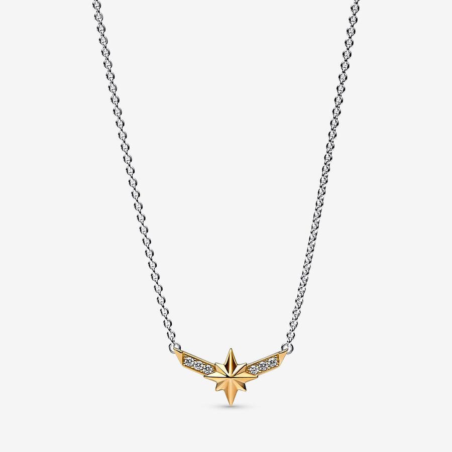 Marvel, Captain Marvel Collana a Stella - 362745C01-50 - Simmi Gioiellerie -Collane