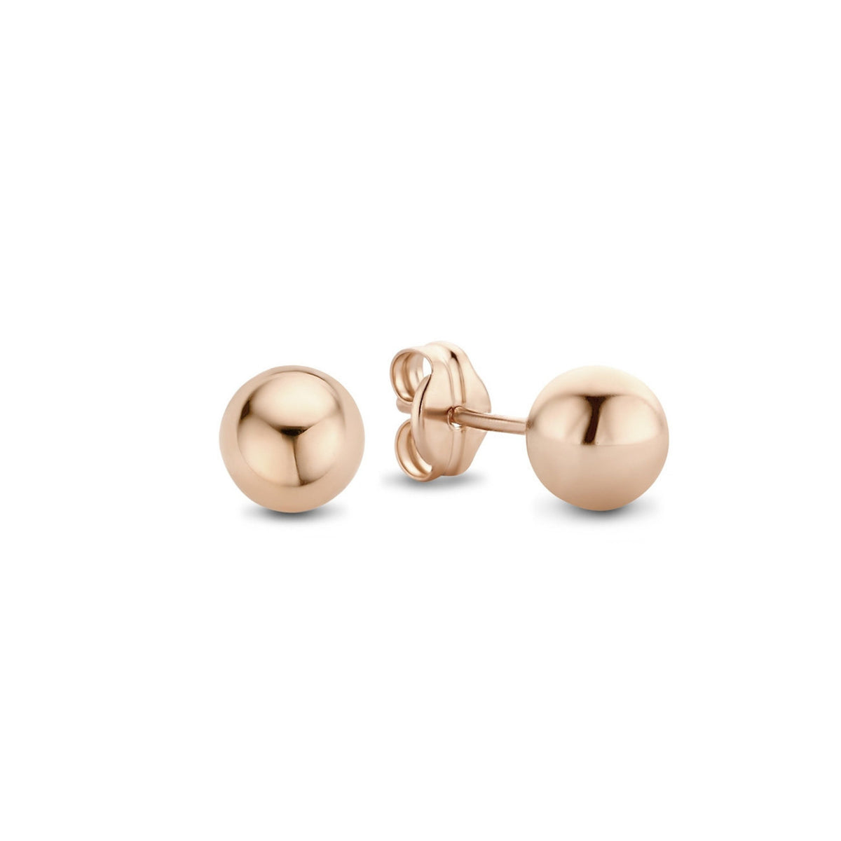 Orecchini a bottone in oro rosa 18 carati - Simmi Gioielli - Simmi Gioiellerie -Orecchini