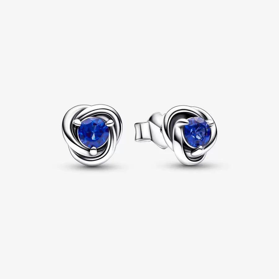 Orecchini a lobo Cerchi Eterni Blu - 292334C07 - Simmi Gioiellerie -Orecchini
