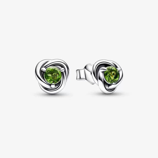 Orecchini a lobo Cerchi Eterni Verde Primavera - 292334C03 - Simmi Gioiellerie -Orecchini