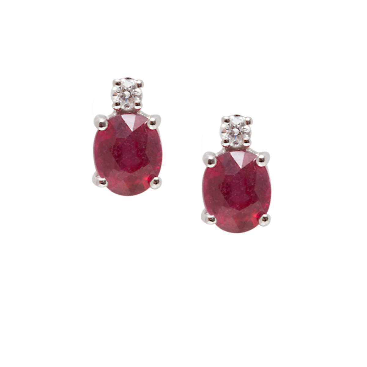 Orecchini con rubini e diamanti - Simmi gioiellerie -Orecchini