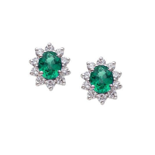 Orecchini smeraldi e diamanti - Simmi gioiellerie -Orecchini