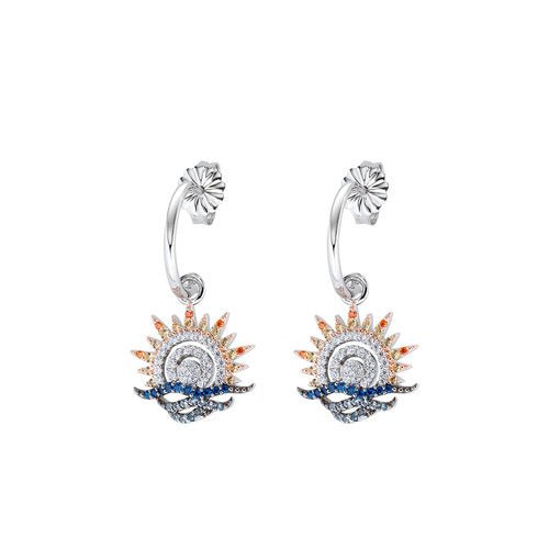 Orecchini Sole Mare Zirconi - ETRBMZ - Simmi Gioiellerie -Orecchini