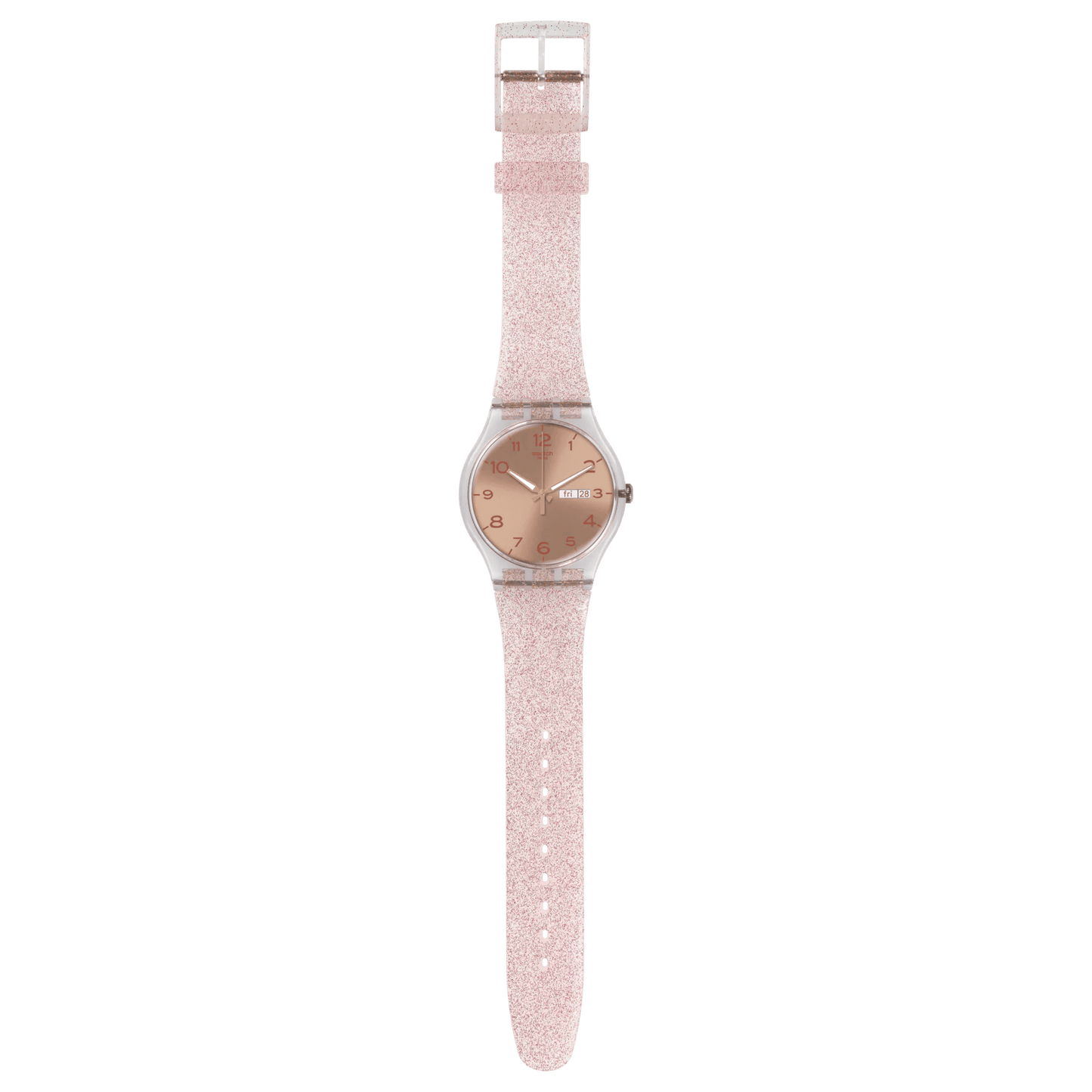 Orologio Swatch da donna - PINK GLISTAR - SUOK703 - Simmi Gioiellerie -Orologi