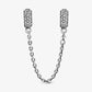 Pandora catena di sicurezza con pavé scintillante - 791736CZ - Simmi gioiellerie -Catene di sicurezza