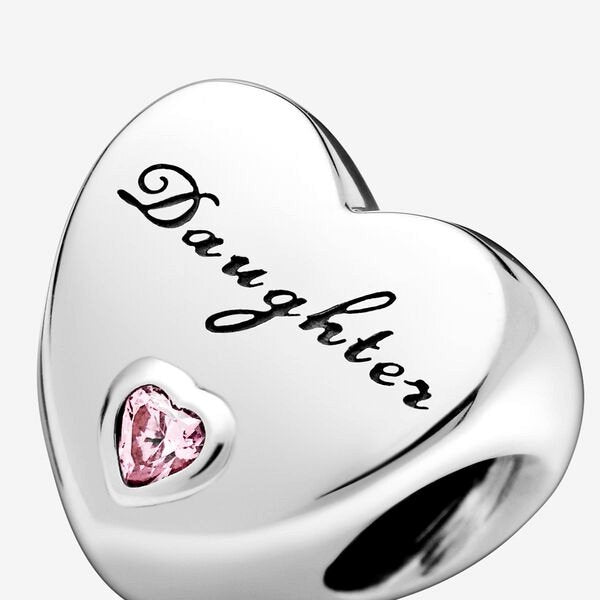 Pandora charm a cuore Figlia - 791726PCZ - Simmi gioiellerie -Charm