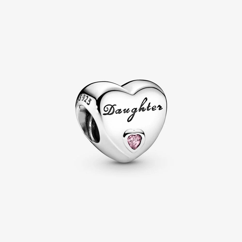 Pandora charm a cuore Figlia - 791726PCZ - Simmi gioiellerie -Charm