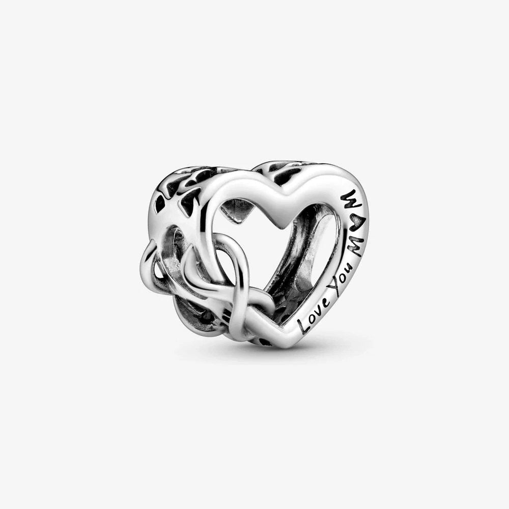 Pandora charm a cuore Infinito Ti Amo Mamma - 798825C00 - Simmi gioiellerie -Charm