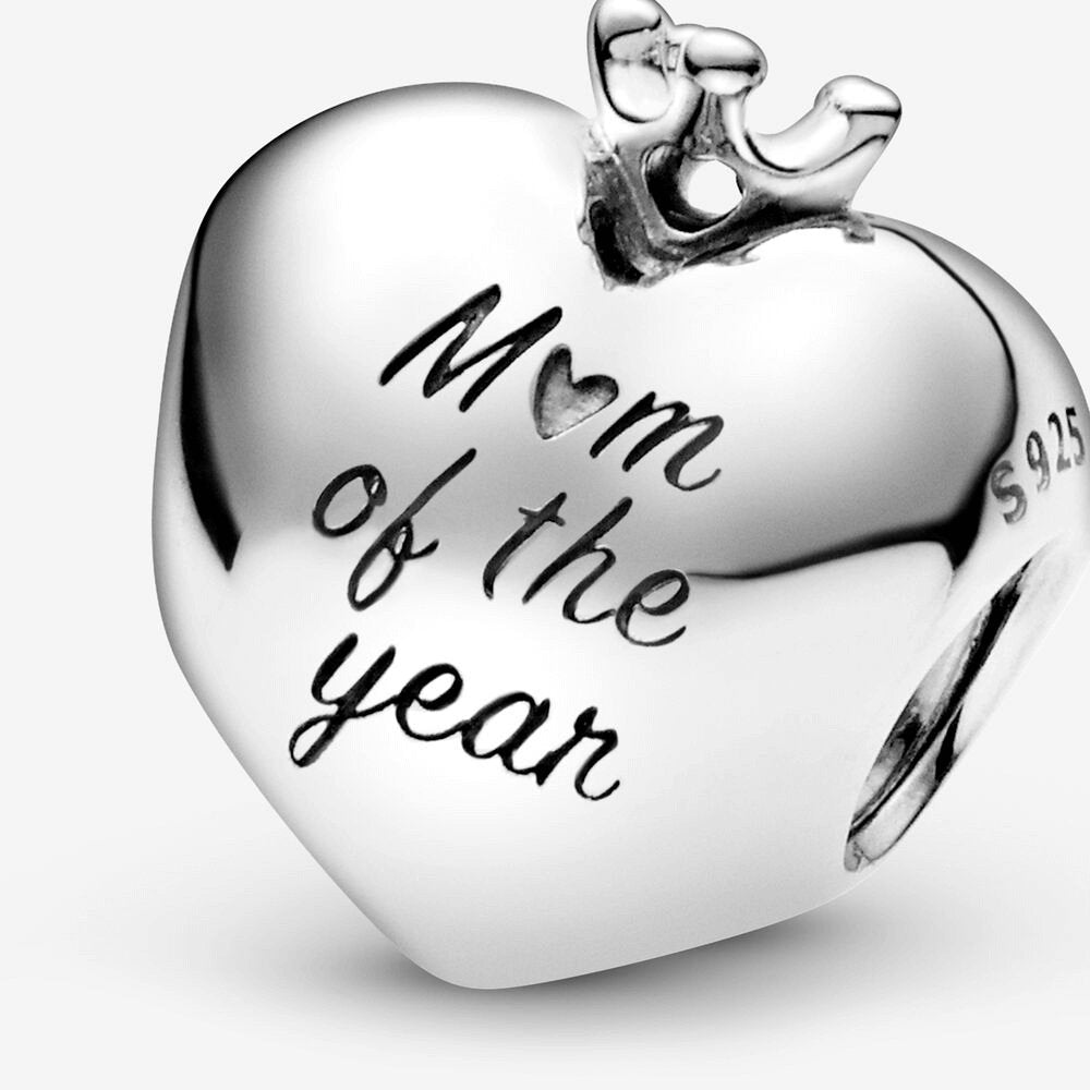 Pandora charm a cuore Mamma dell'anno - 798823COO - Simmi gioiellerie -Charm