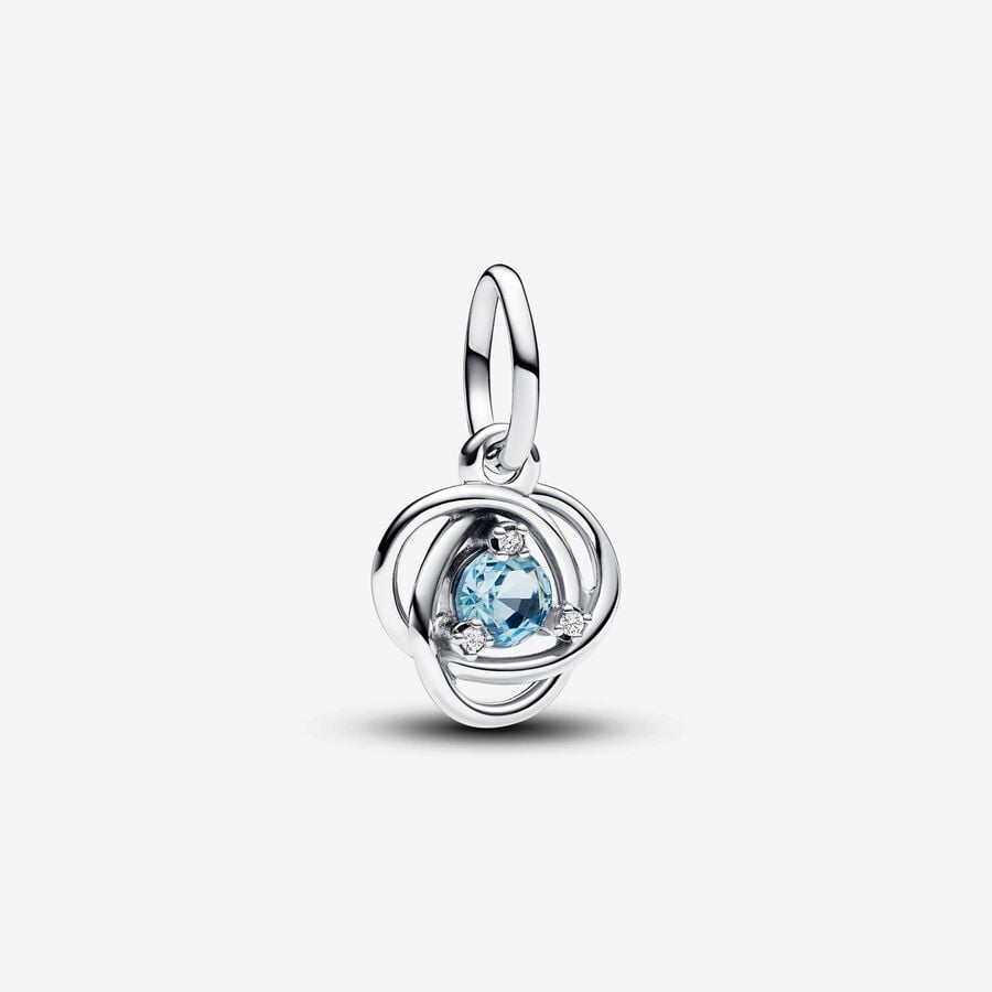 Pendente Cerchio Eterno Azzurro Marzo - 793125C03 - Simmi Gioiellerie -Charm