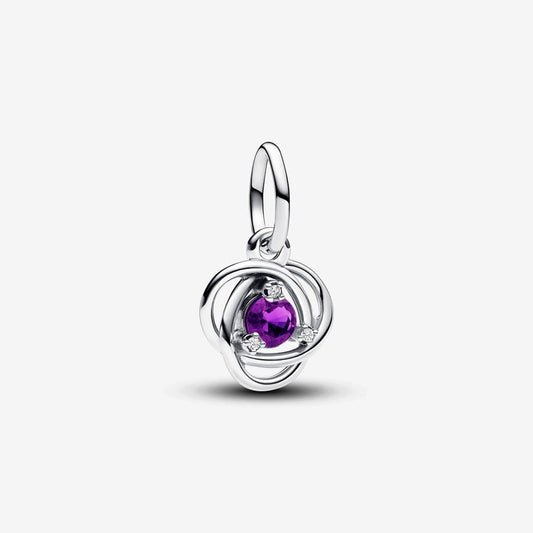 Pendente Cerchio Eterno Viola Febbraio - 793125C02 - Simmi Gioiellerie -Charm