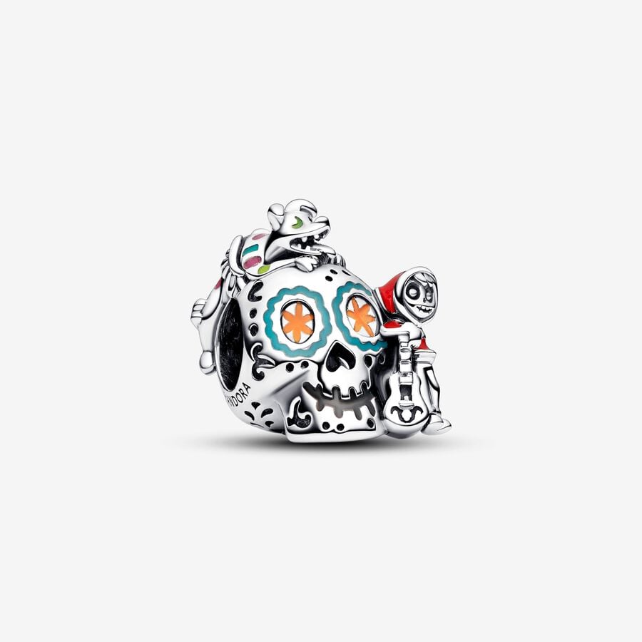 Pixar, Coco, Teschio Miguel & Dante che si illumina al buio - 792817C01 - Simmi Gioiellerie -Charm