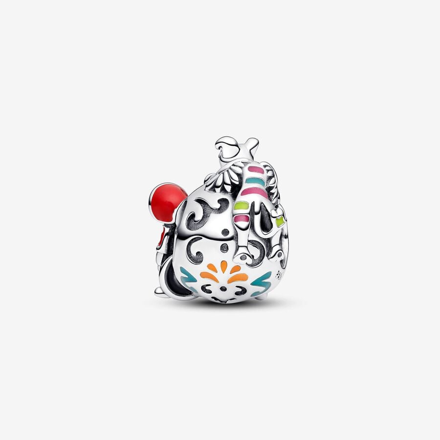 Pixar, Coco, Teschio Miguel & Dante che si illumina al buio - 792817C01 - Simmi Gioiellerie -Charm