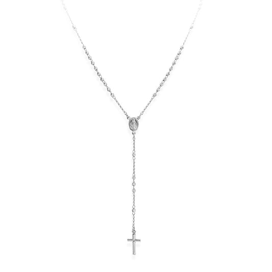 Rosario Classico Argento Diamantato - CRO30BD - Simmi Gioiellerie -Collane
