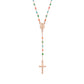 Rosario Classico Cristalli Multicolor - CRO10RCVT4 - Simmi Gioiellerie -Collane