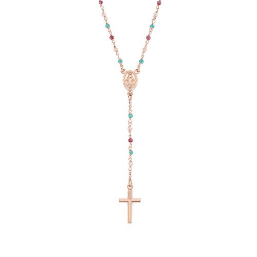 Rosario Classico Cristalli Multicolor - CRO10RRRV4 - Simmi Gioiellerie -Collane