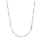 Rosario Girocollo Cristalli Multicolor Azzurro - CRO25BMUB3 - Simmi Gioiellerie -Bracciali