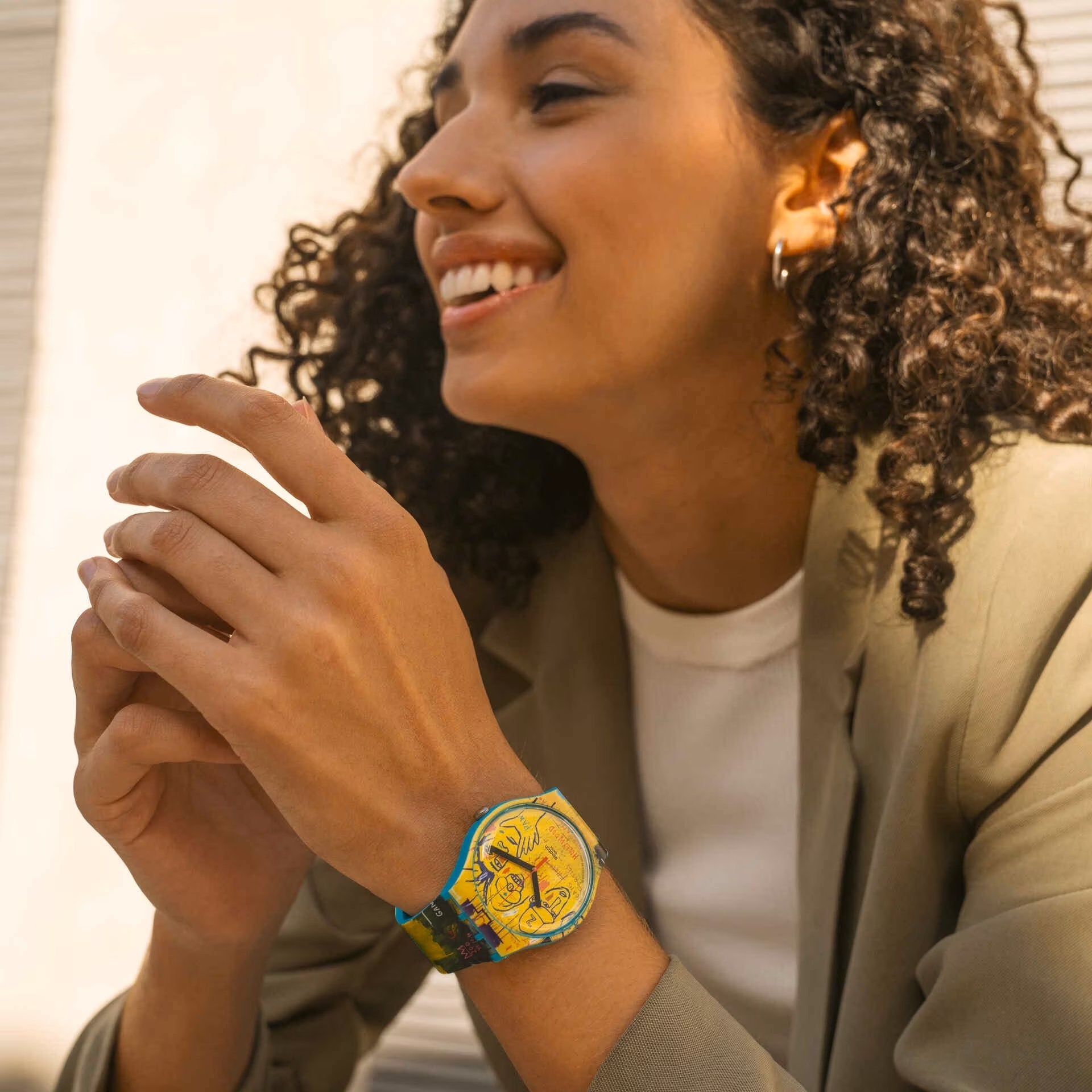 SWATCH ART JOURNEY 2023 HOLLYWOOD AFRICANS BY JM BASQUIAT - SUOZ354 - Simmi Gioiellerie -Orologi