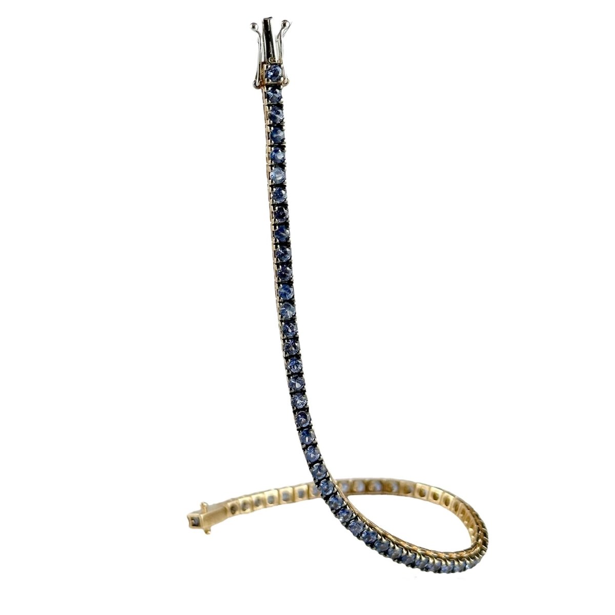 Tennis in oro giallo con zaffiri - Simmi Gioiellerie -Bracciali
