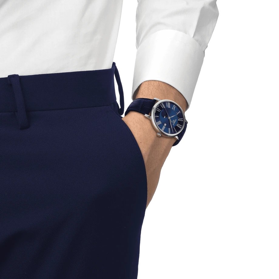 TISSOT CARSON PREMIUM GENT MOONPHASE T122.423.16.043.00 - Simmi Gioiellerie -